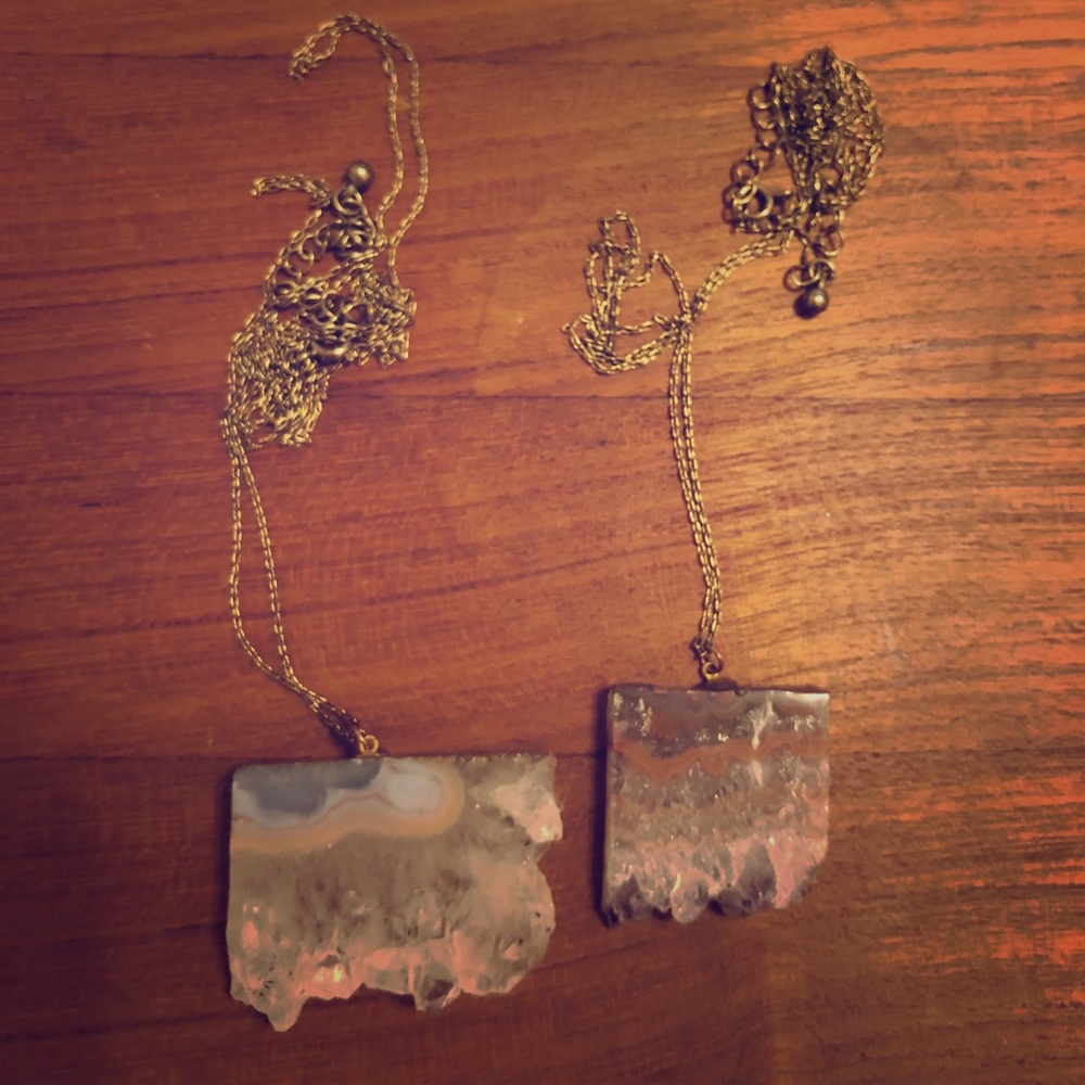 LAST CHANCE!!!Quartz Necklace Duo